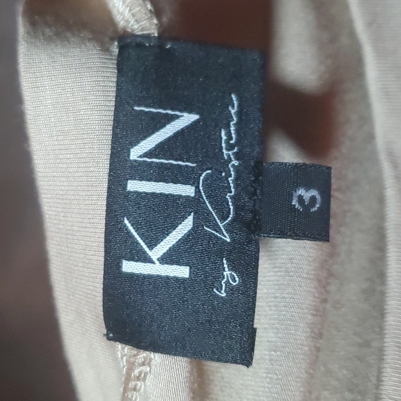 KIN by Kristine Twist Front Crop Top in Taupe - Picture 7 of 10